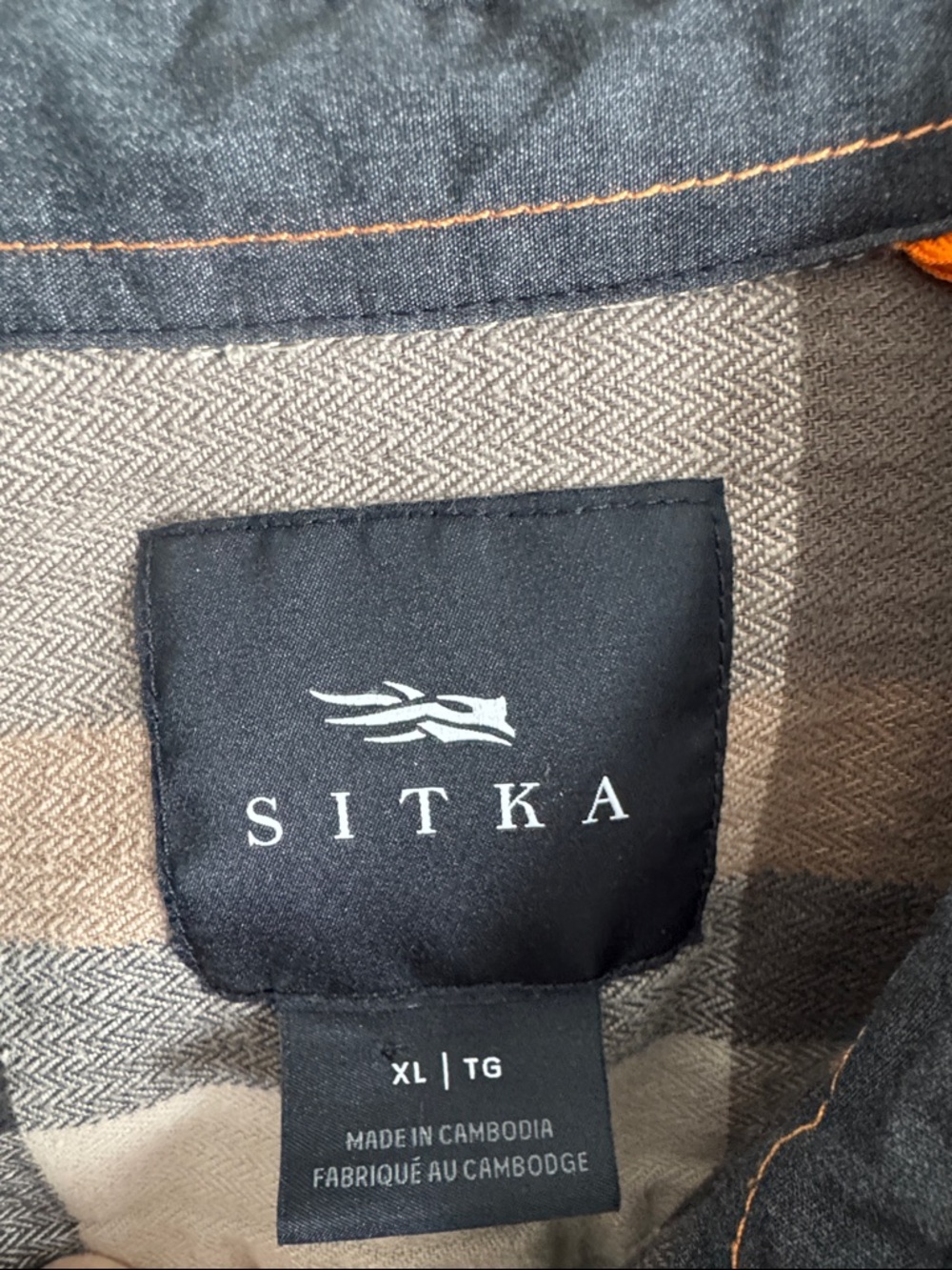 Men’s Sitka brand heavy flannel shirt size XL - Picture 2 of 5
